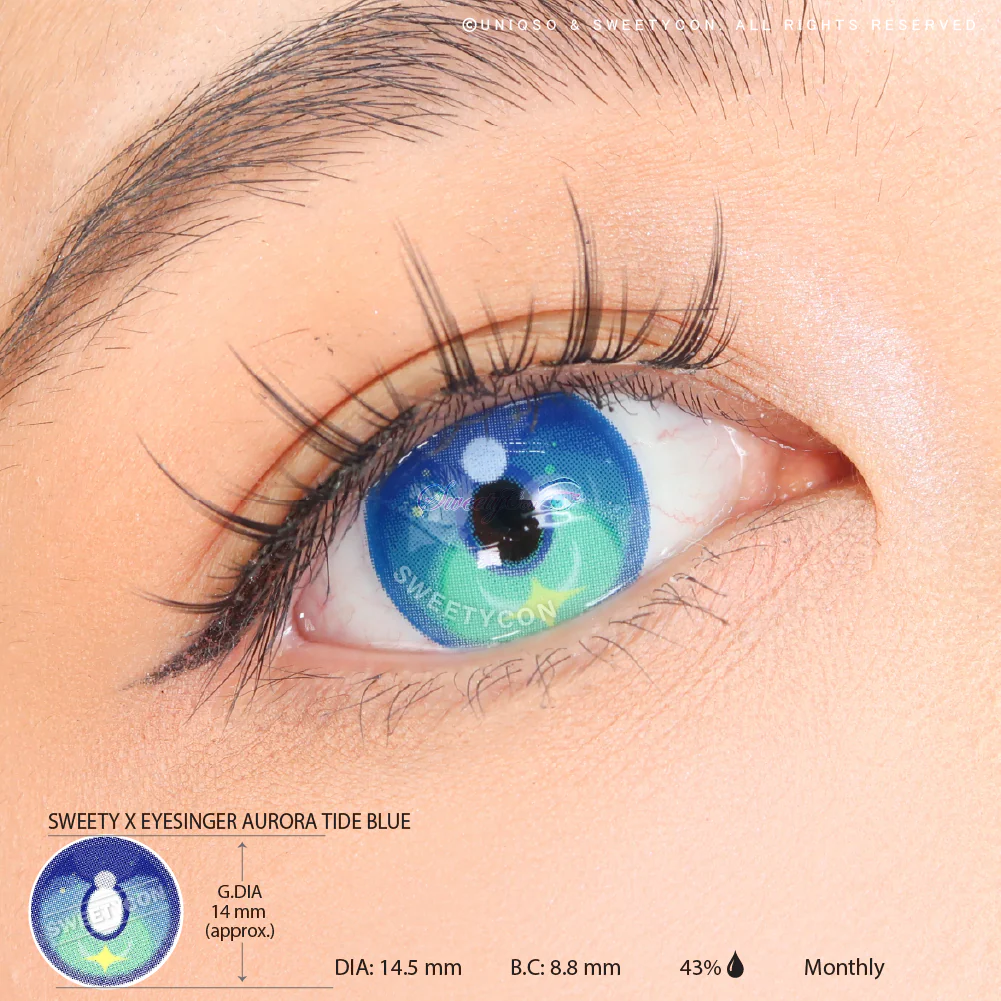 Sweety x Eyesinger Aurora Tide Blue (2 lenses/pack) - Image 3