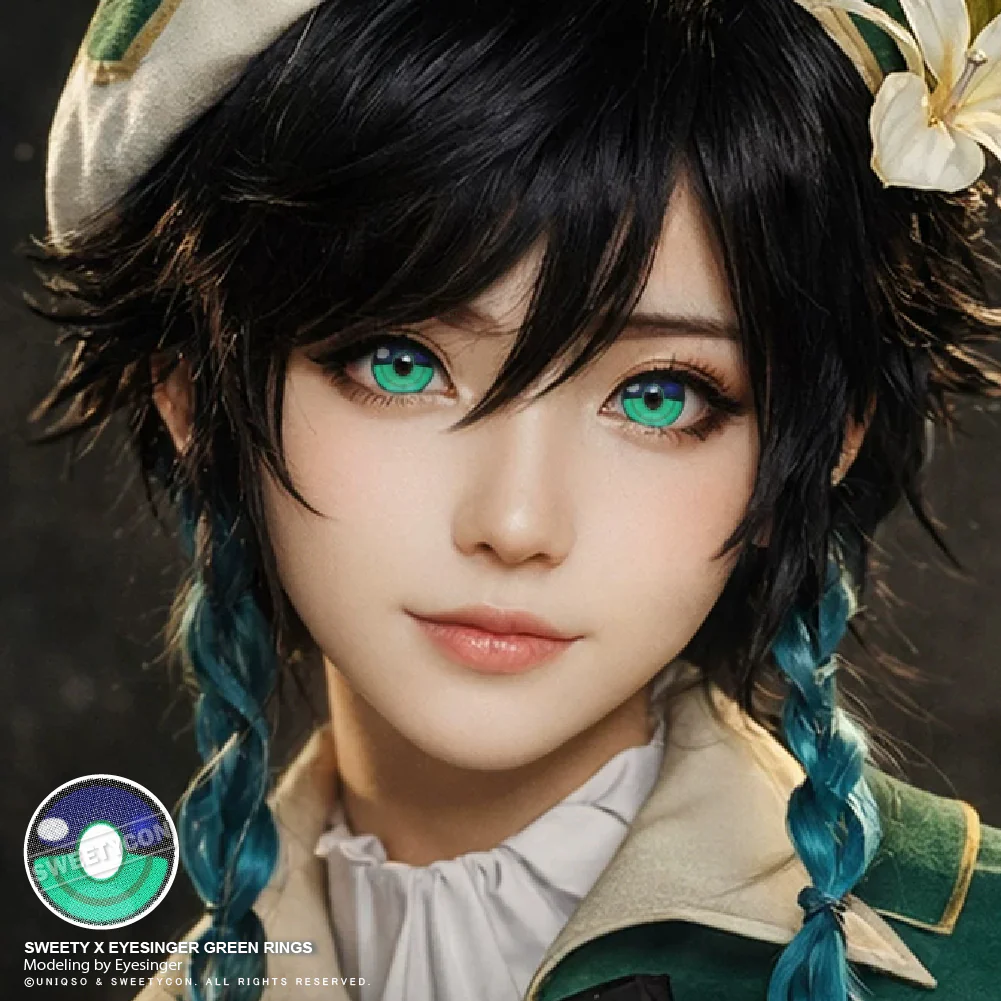 Sweety x Eyesinger Green Rings (2 lenses/pack) - Image 8