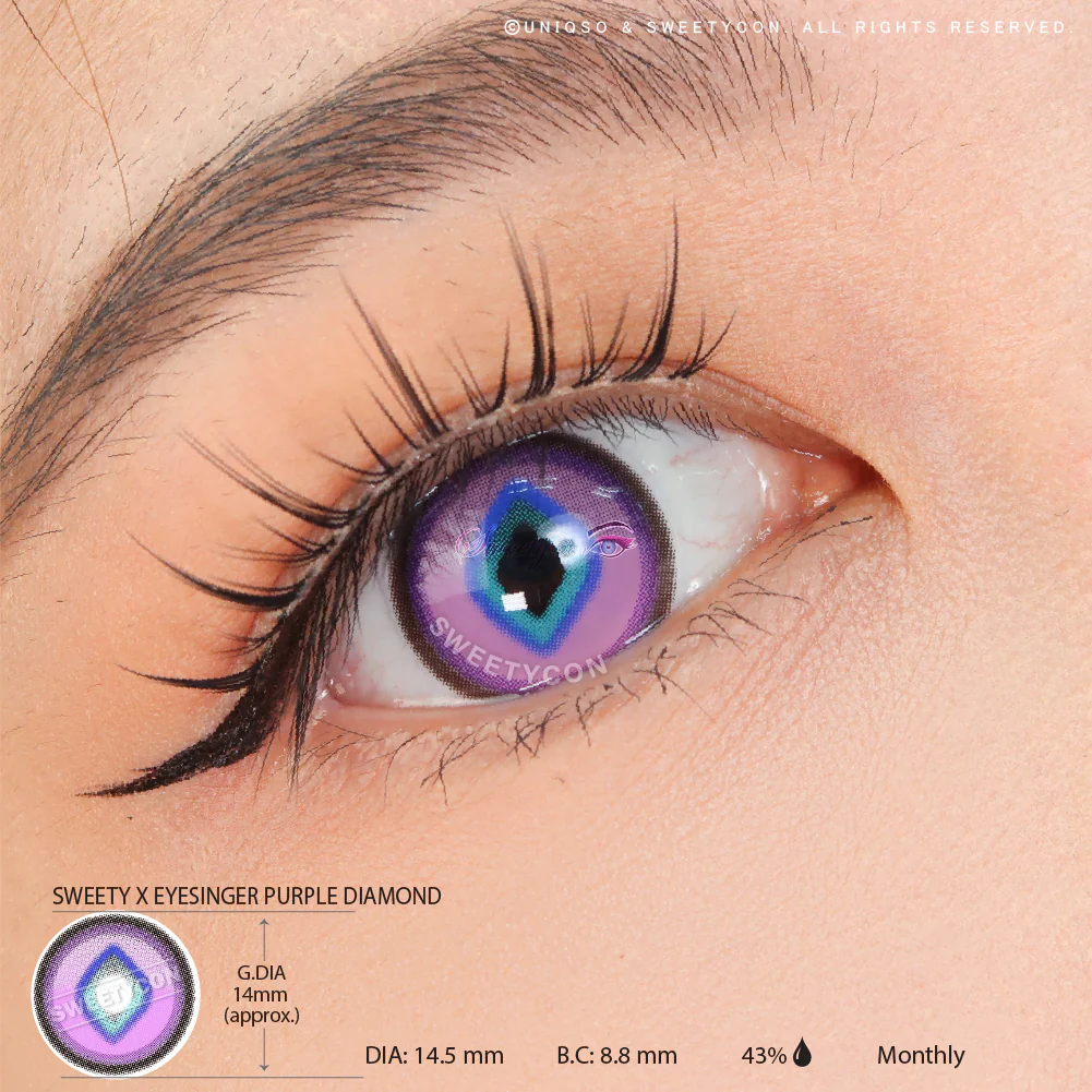 Sweety x Eyesinger Purple Diamond (2 lenses/pack) - Image 3