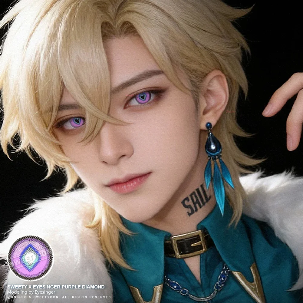 Sweety x Eyesinger Purple Diamond (2 lenses/pack) - Image 8