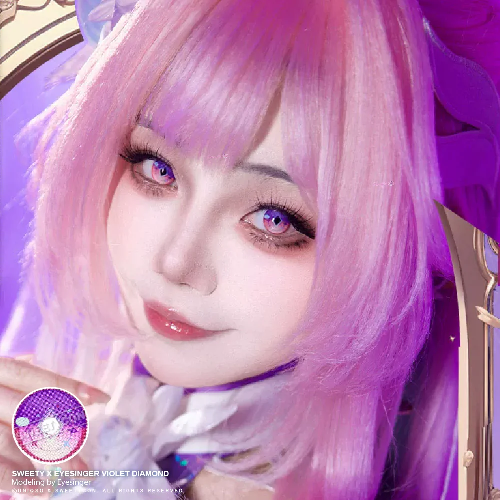 Sweety x Eyesinger Violet Diamond (2 lenses/pack) - Image 8