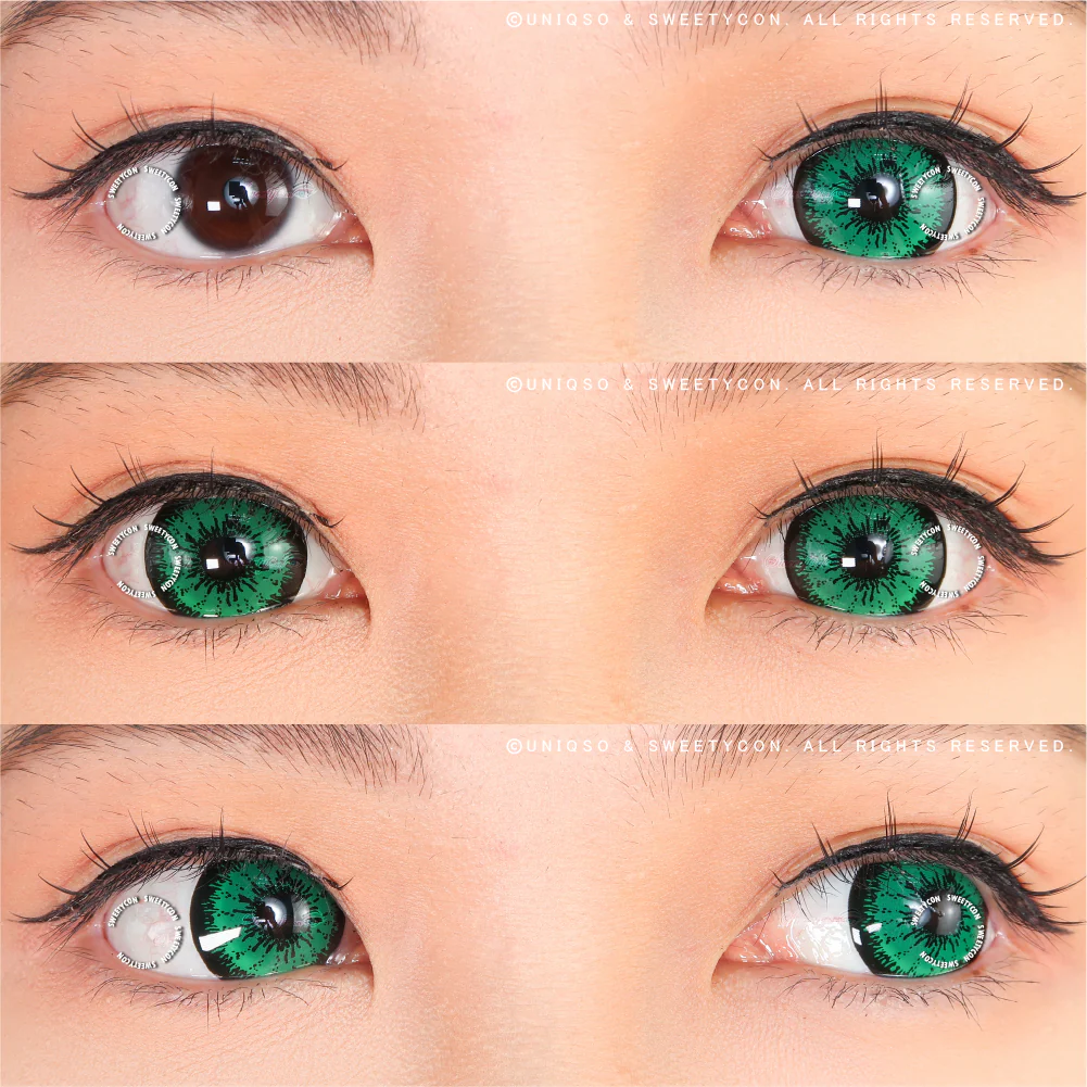 Sweety Mini Sclera Tokyo N Green(1 lens/pack) - Image 2