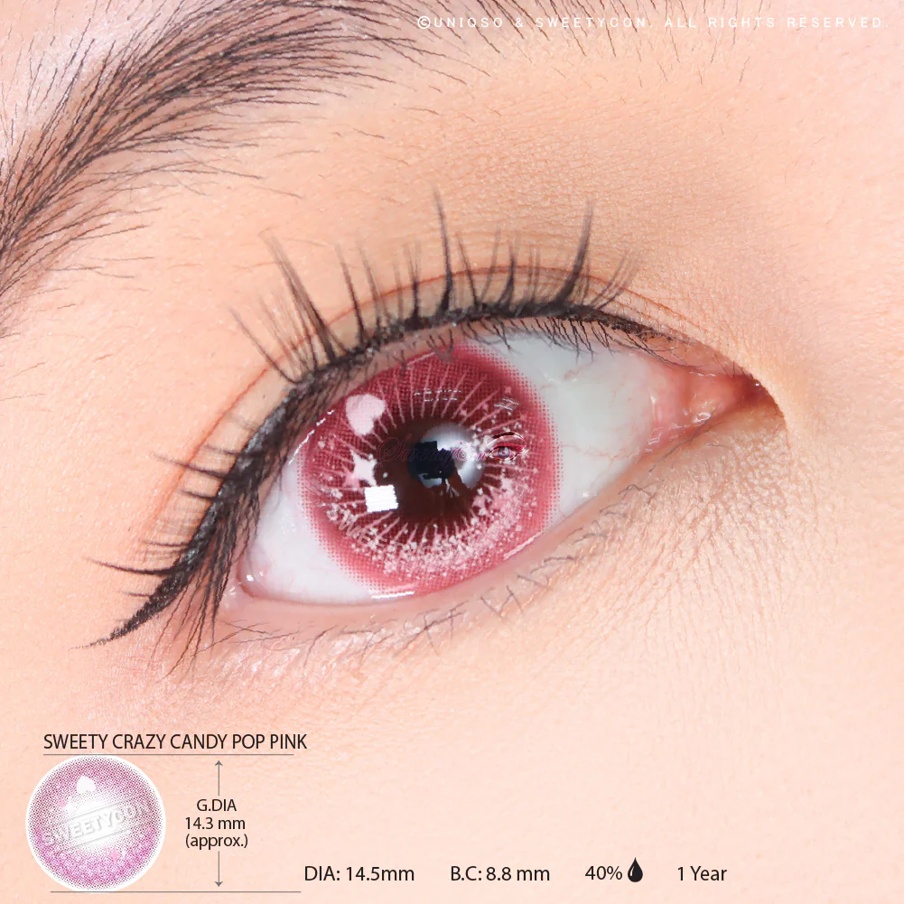 Sweety Crazy Candy Pop Pink (1 lens/pack) - Image 4
