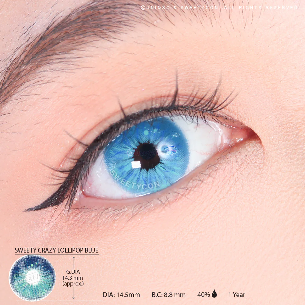 Sweety Crazy Lollipop Blue (1 lens/pack) - Image 3