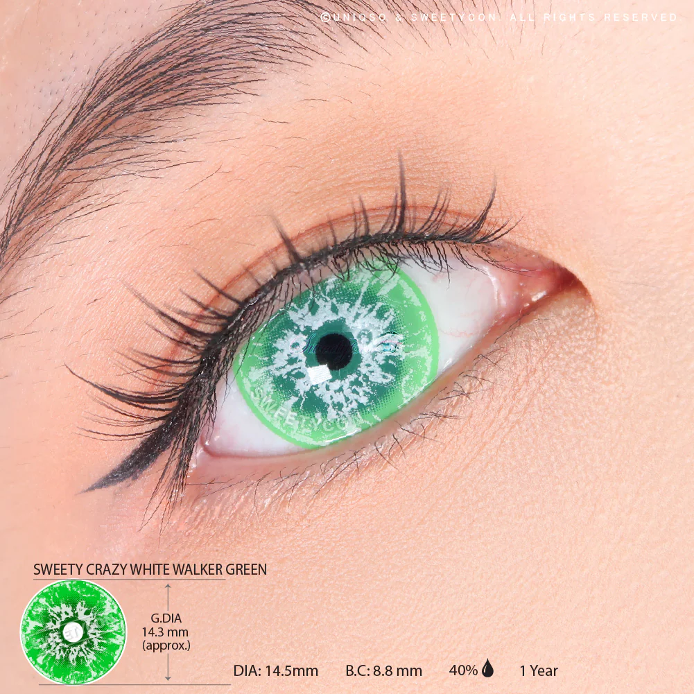 Sweety Crazy White Walker Green (1 lens/pack) - Image 3