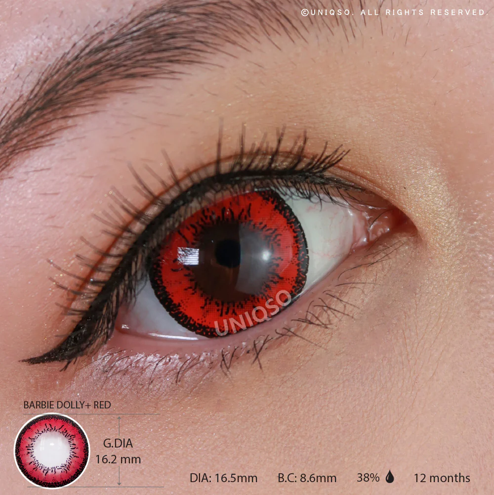 Western Eyes Dolly+ Red (1 lens/pack) - Image 3