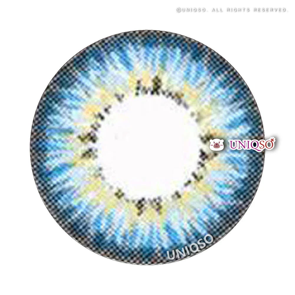 Western Eyes Puffy 3 Tones Blue (1 lens/pack) - Image 4