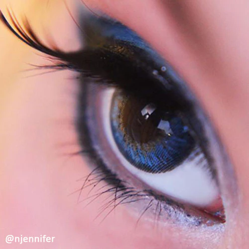 Western Eyes Puffy 3 Tones Blue (1 lens/pack) - Image 7