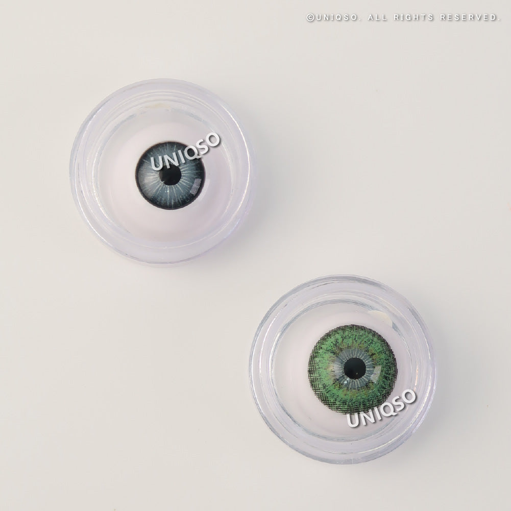 Western Eyes Puffy 3 Tones Green (1 lens/pack) - Image 4