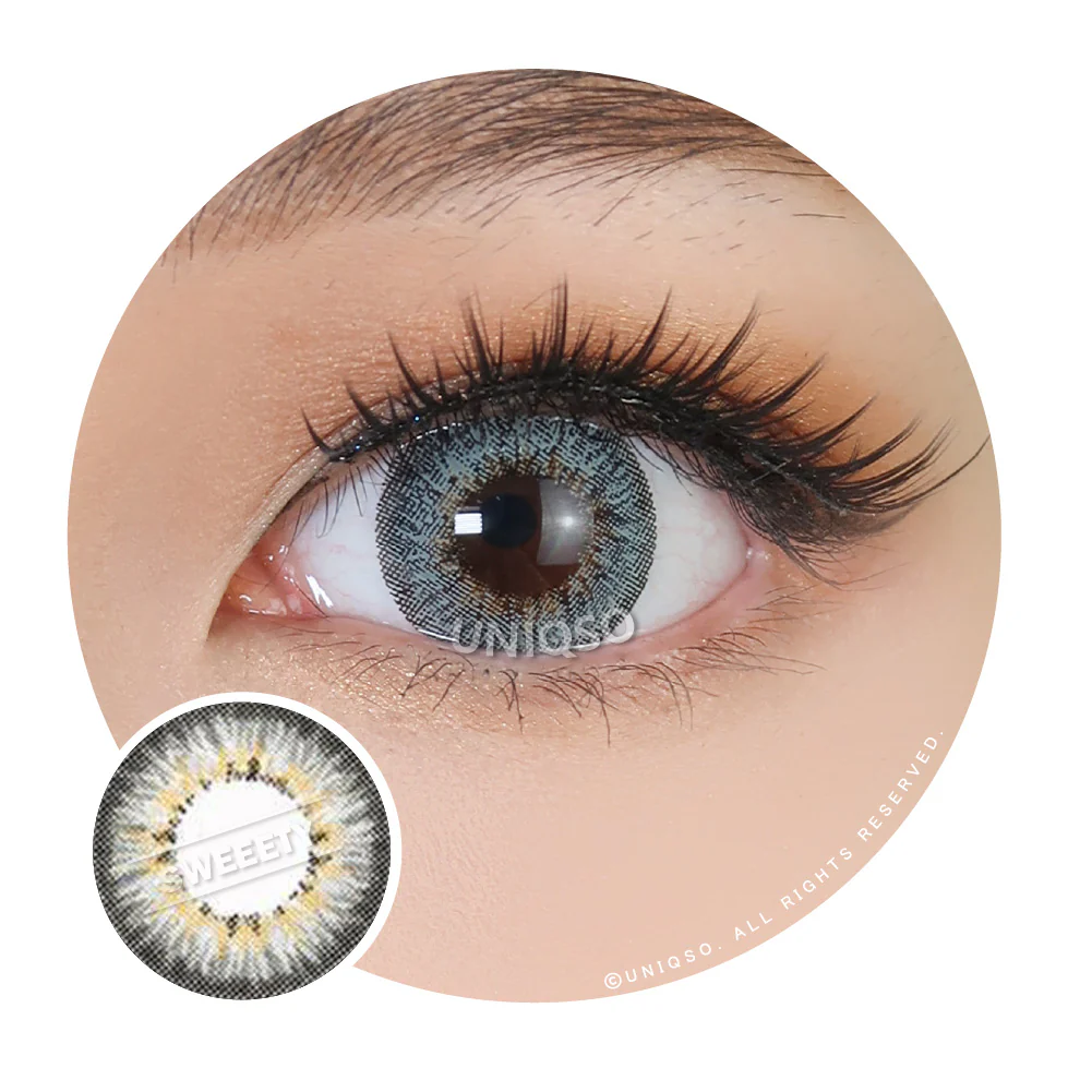 Western Eyes Puffy 3 Tones Grey (1 lens/pack)