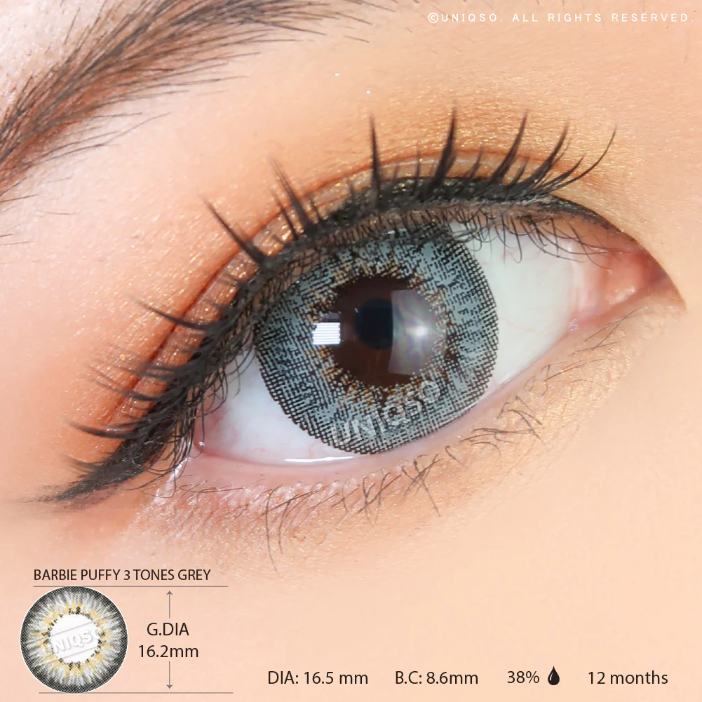 Western Eyes Puffy 3 Tones Grey (1 lens/pack) - Image 3